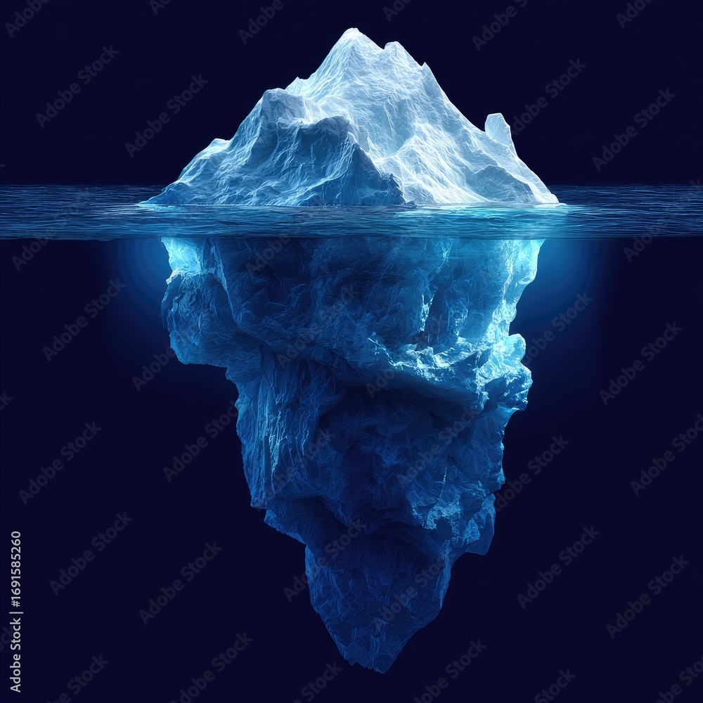 Obraz premium Floating Iceberg