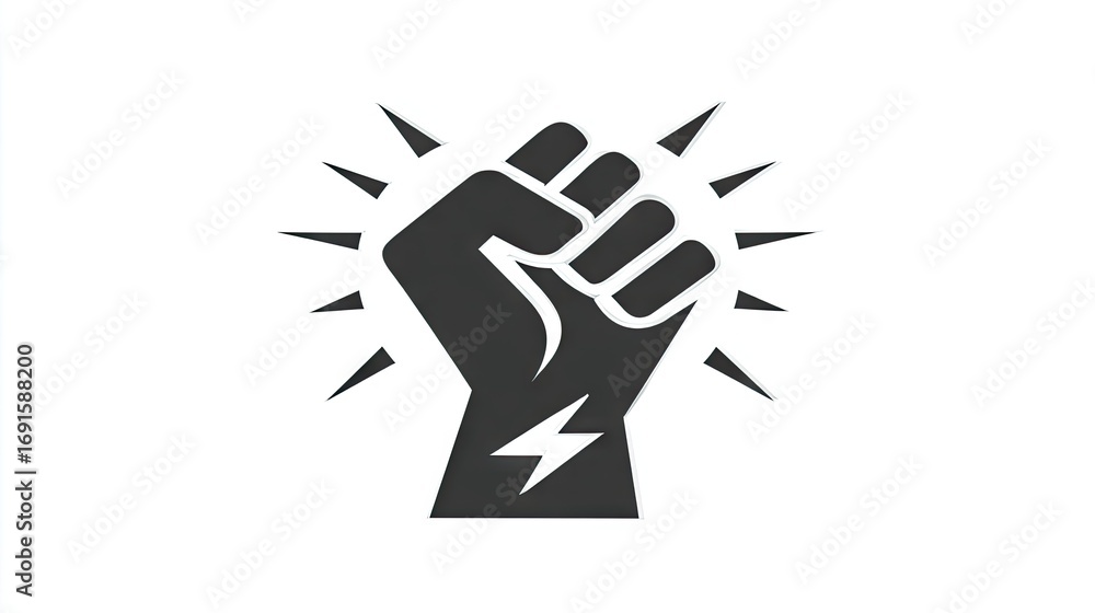 Obraz premium Raised Fist Power