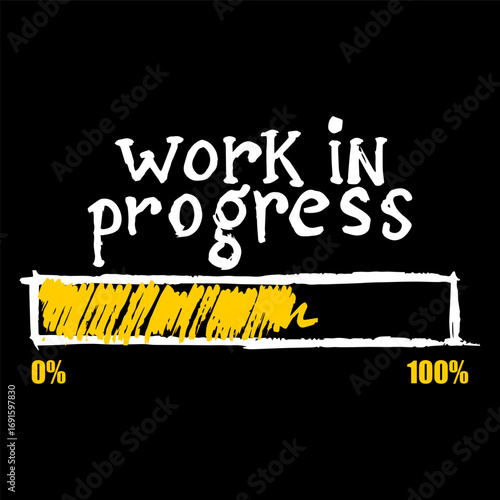Work In Progress, coming soon, icon and logo