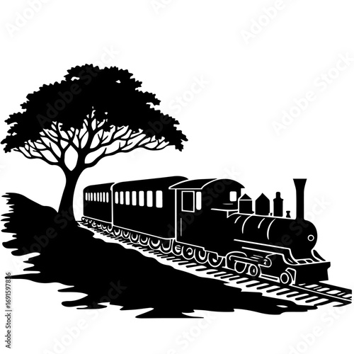 train on the railway, train, railway, rail, railroad, track, transportation, tracks, travel, rails, transport, steel, sky, road, iron, metal, locomotive, old, landscape, perspective, distance, line, s