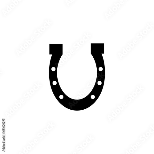 Horseshoe icon simple vector isolated symbol trendy style illustration for web and app..eps