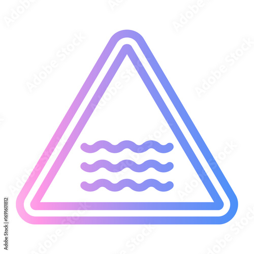 river Line Gradient Icon