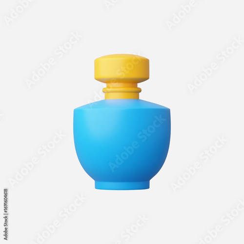 3d Realistic Parfume bottle icon vector Illustration