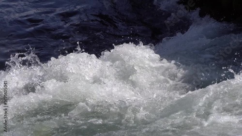 4K splashing water material.