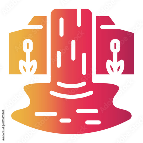 river Gradient icon