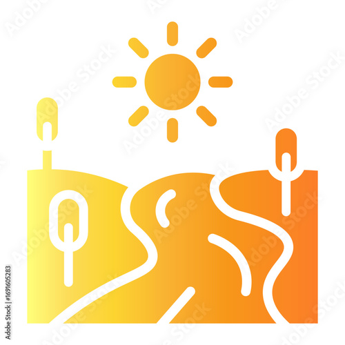 river Gradient icon