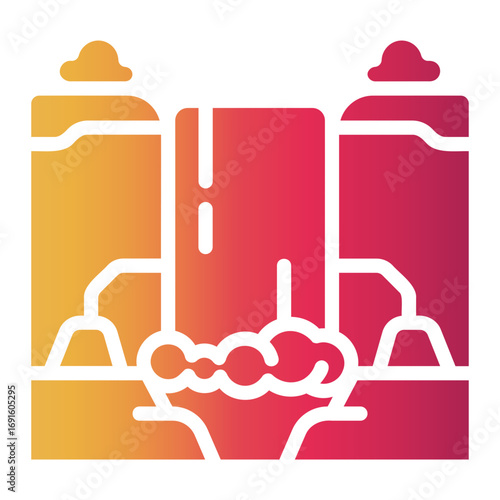 river Gradient icon