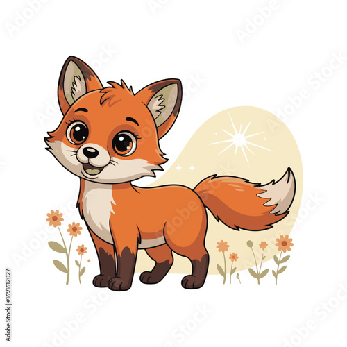 red fox cartoon