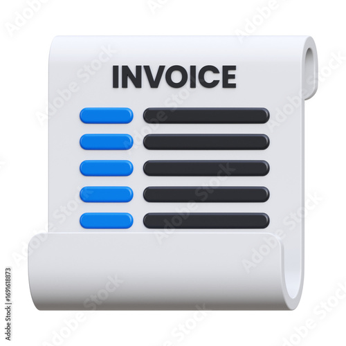 Invoice 3D Icon