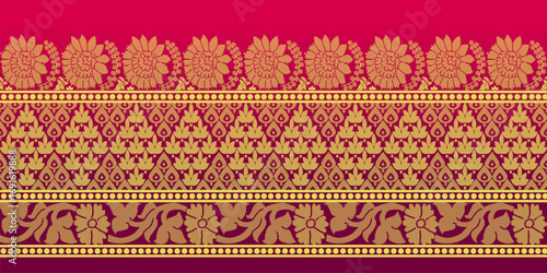 beautiful graphic saree design and this sari design is in Indian style which is for textile fashion industry and it can be used as wallpaper backdrop and website bg this style is originated in india 