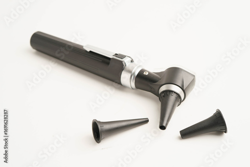 Otoscope for audiologist or ENT doctor use otoscope checking ear and treate hearing loss problem.
