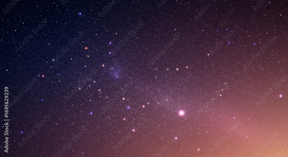 Obraz premium Starry night festival banner background, glowing sky on dark gradient