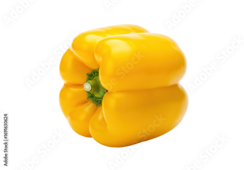 Vibrant Yellow Bell Pepper Close-Up