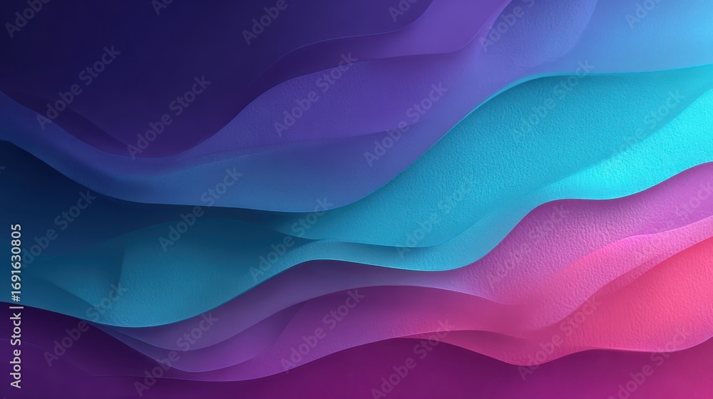 Fototapeta premium Vibrant Abstract Background with Flowing Waves in Bright Colors