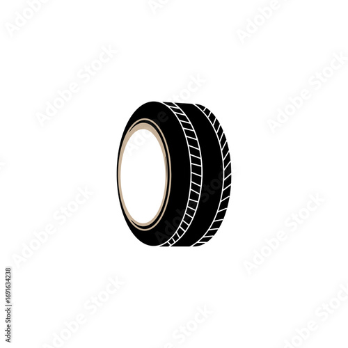 car tire icon vectors illustration