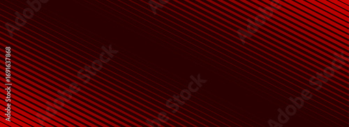 Red diagonal straight line background. Abstract dark red striped gradient wallpaper. Slanted stripes backdrop for flyer, banner, poster, presentation. Masculine linear game or sport texture. Vector