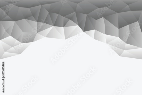 Abstract polygon backgound black geometric pattern vector template monochrome illustration wallpaper backdrop web banner poster