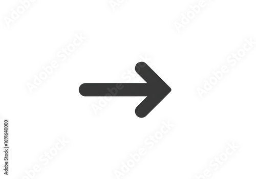 Simple, Dark Gray Directional Arrow Icon