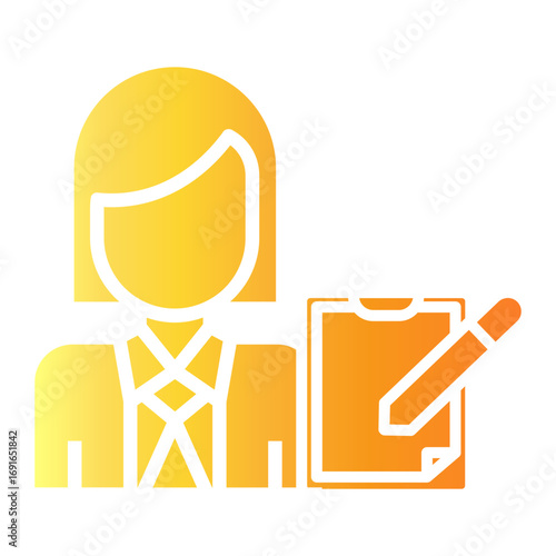 secretary Gradient icon