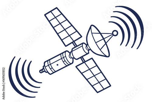 Satellite transmitting signals