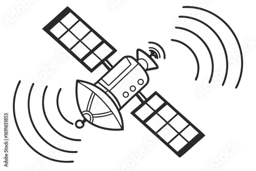 Satellite transmitting signals