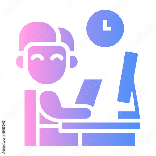 secretary Gradient icon