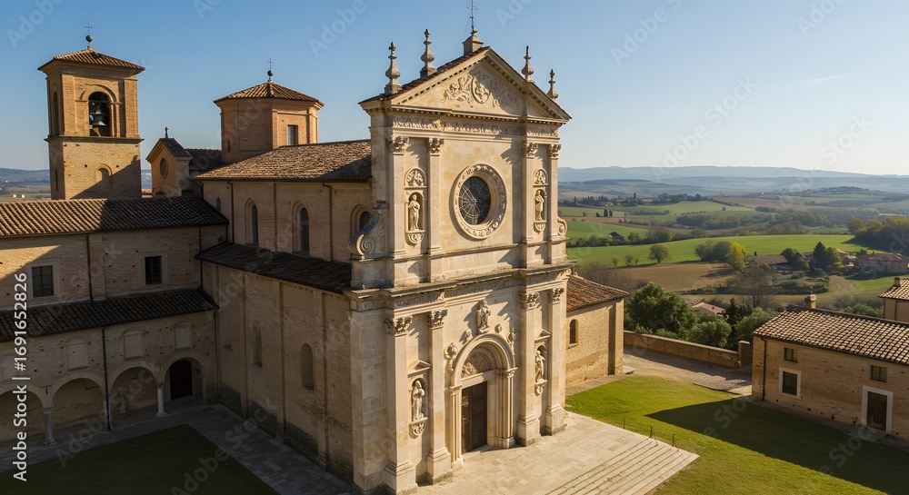 Fototapeta premium Ancient stone church exterior