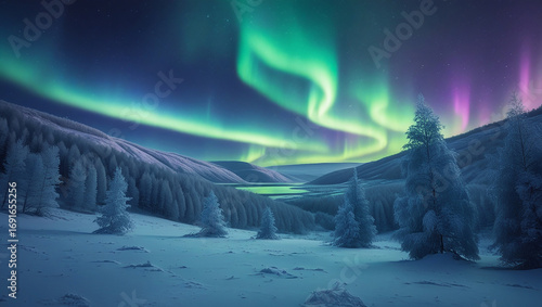 A lights glowing in vibrant shades