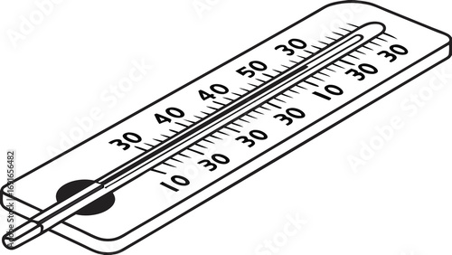 Thermometer Showing Temperature Measurement.