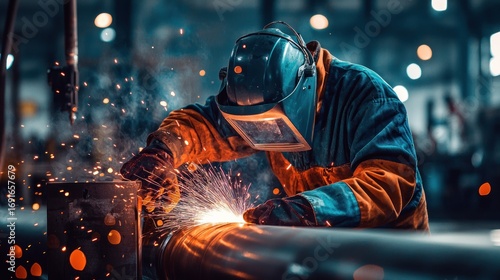 Industrial welding process