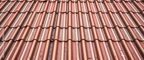 Rustic, weathered metal roofing texture with subtle surface imperfections,  patina,  aged