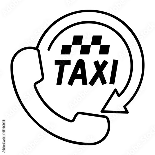 taxi Line Icon