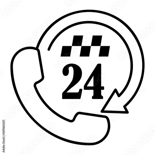 taxi Line Icon