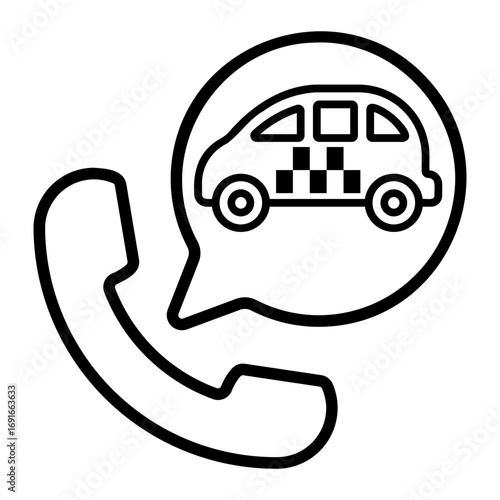 taxi Line Icon