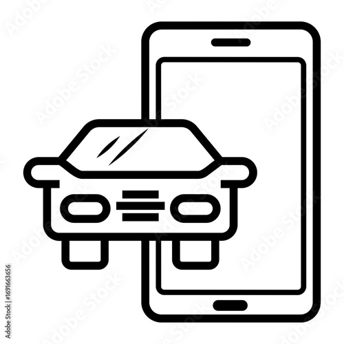 taxi Line Icon