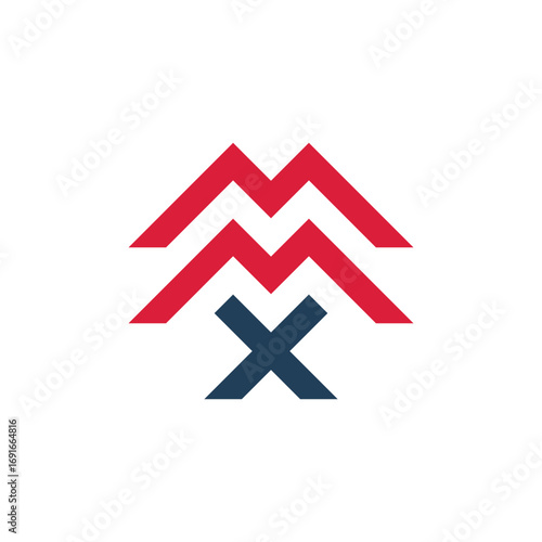 abstract logo design X M, MMX