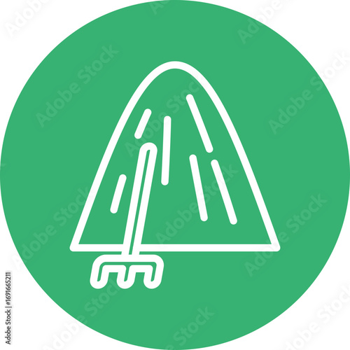 Haystack Vector Line White Circles Multicolors
