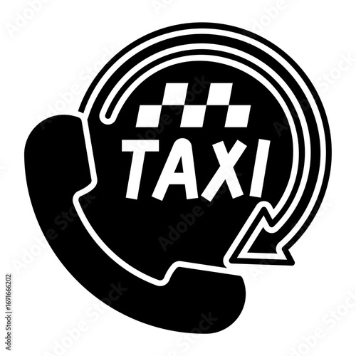 taxi Solid icon