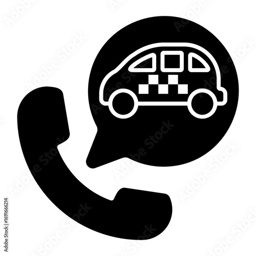taxi Solid icon