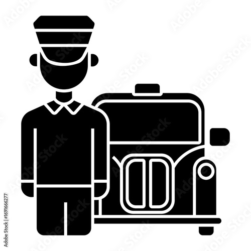 taxi Solid icon