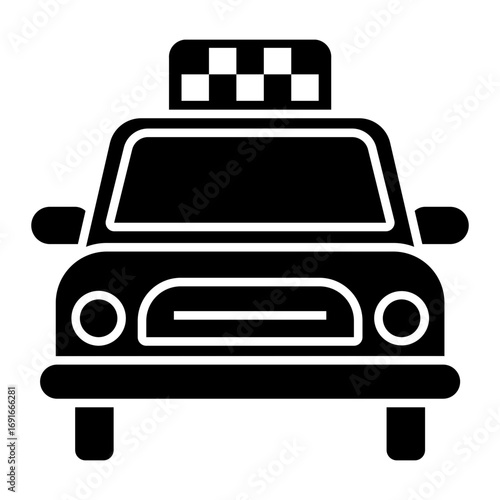 taxi Solid icon