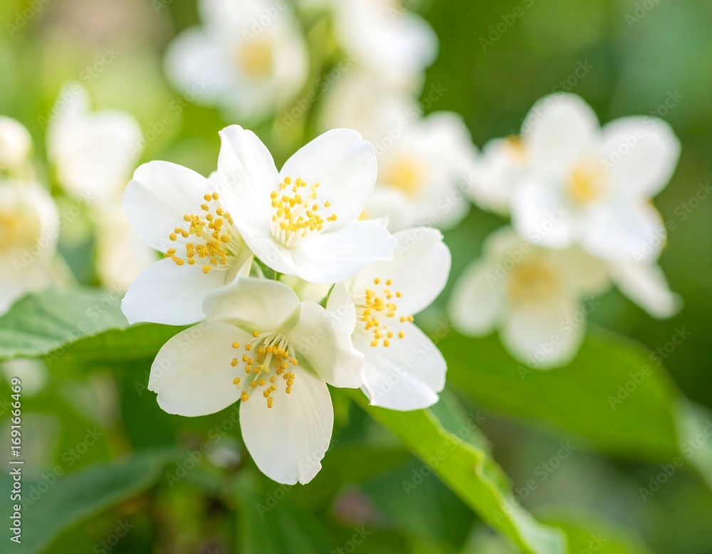 Obraz premium Close-up of delicate white flowers (1)
