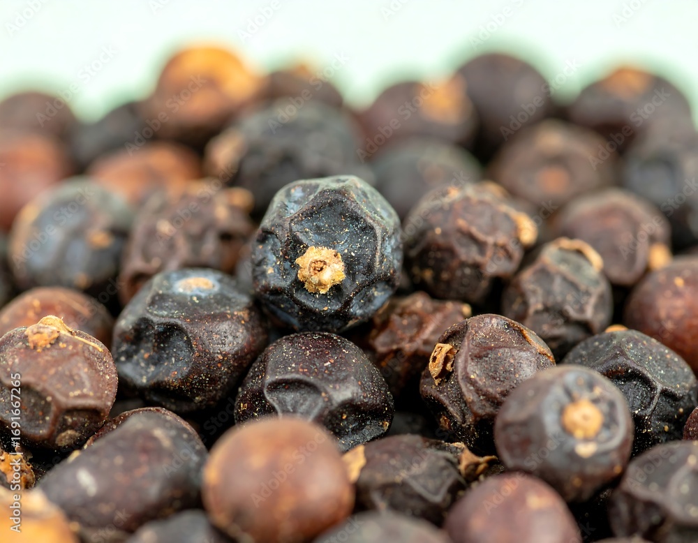 Obraz premium Close-up of dried juniper berries