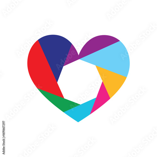Free Download Creative and Modern Heart Shape Build and happy your relationship.  - GFXLoad