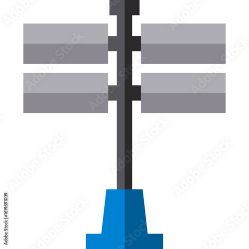 blank road sign isolated