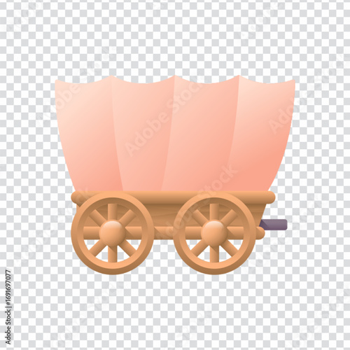 Vintage Carriage Icon for Historical Travel