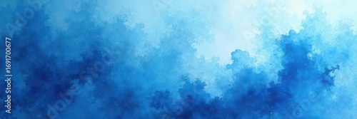 Abstract blue watercolor wash, softly blurred and diffused , blue wash, canvas