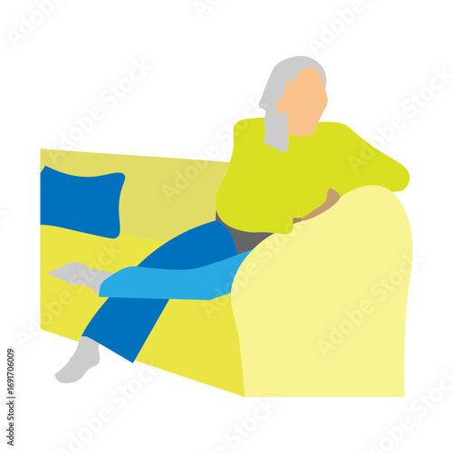 Relax Vector Flat Icon Design