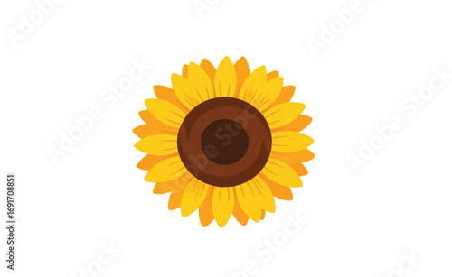 Vibrant Sunflower Illustration A Symbol of Summer and Warmth