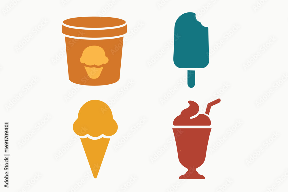 custom made wallpaper toronto digitalAssortment of delicious frozen desserts and sweet treats.